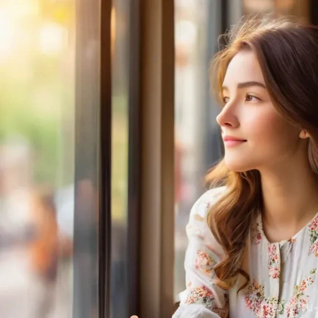 웹툰작가가 알고 있어야 할 시장 데이터 - **Prompt 1: "A young woman, approximately 20 years old, with long, wavy brown hair, is sitting by a ...
